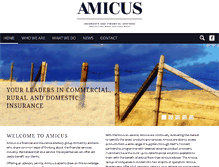 Tablet Screenshot of amicus.co.nz