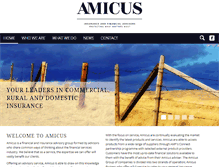 Tablet Screenshot of amicusbrokers.amicus.co.nz