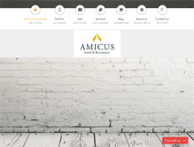 Tablet Screenshot of amicus.ie